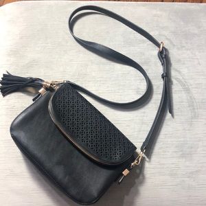 Madison West Black Crossbody Purse
